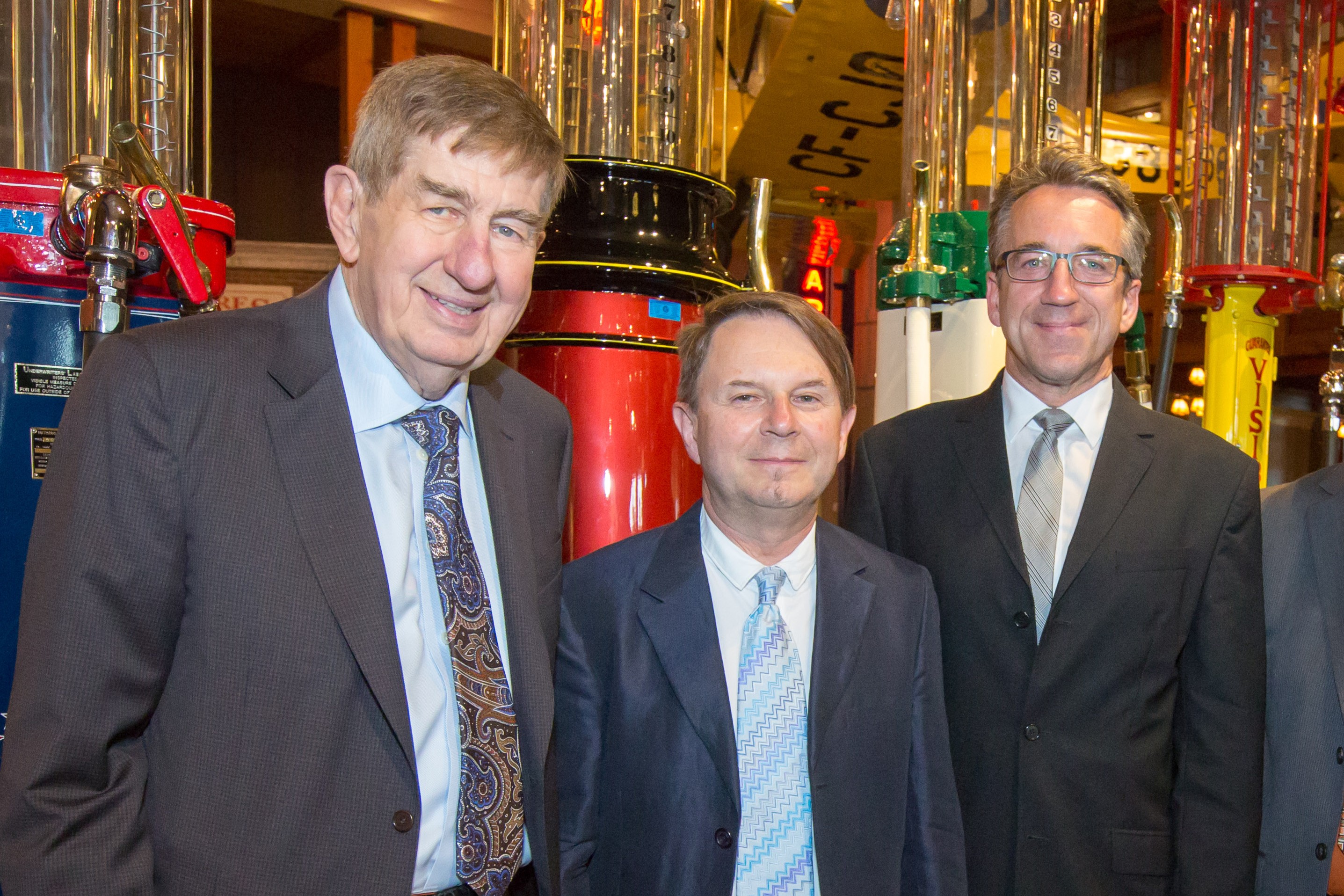Ken Stephenson with dr. Neil Filipchuck and Dr. Matthias Friedrich